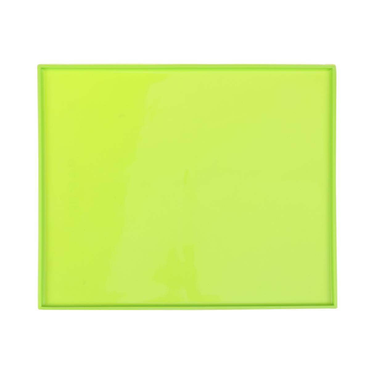 

Silicone Pet Food Mat Premium Waterproof Non-stick Dog Cat Food Feeding Bowl Placemat Washable Pad (Green) XXL зелёный