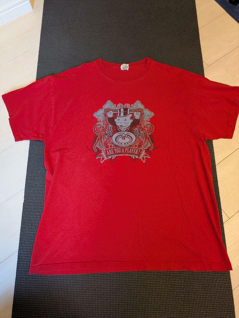 

[Б/У] Официальная винтажная футболка Monopoly, XL, красная, 2012