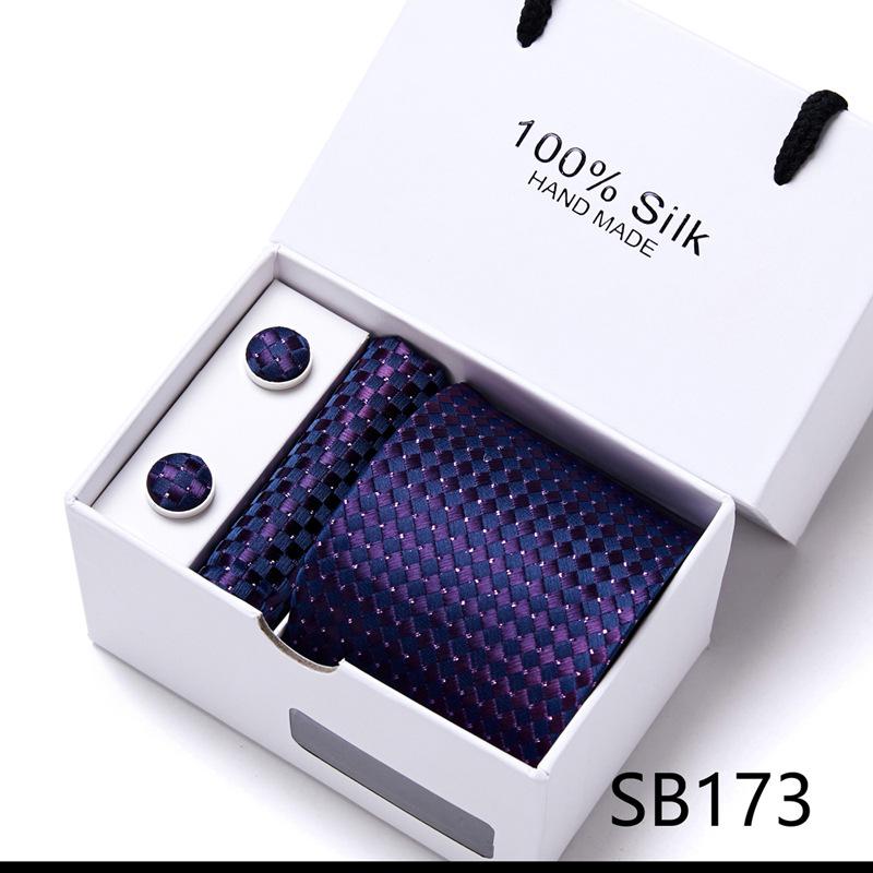 New Men'S Tie Set Gift Box 5-Piece Set Group Tie Business Dress Tie