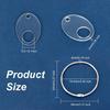 20Pcs Acrylic Bobbins Organizers Cross Stitch Tread Holder & Metal Ring Thread Bobbins Organizers for Sewing Storage DIY Crafts