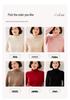 2025 Fall/Winter Cashmere High-Neck Seven-Stitch Thick Slimming Long-Sleeve Knit Base Layer Sweater