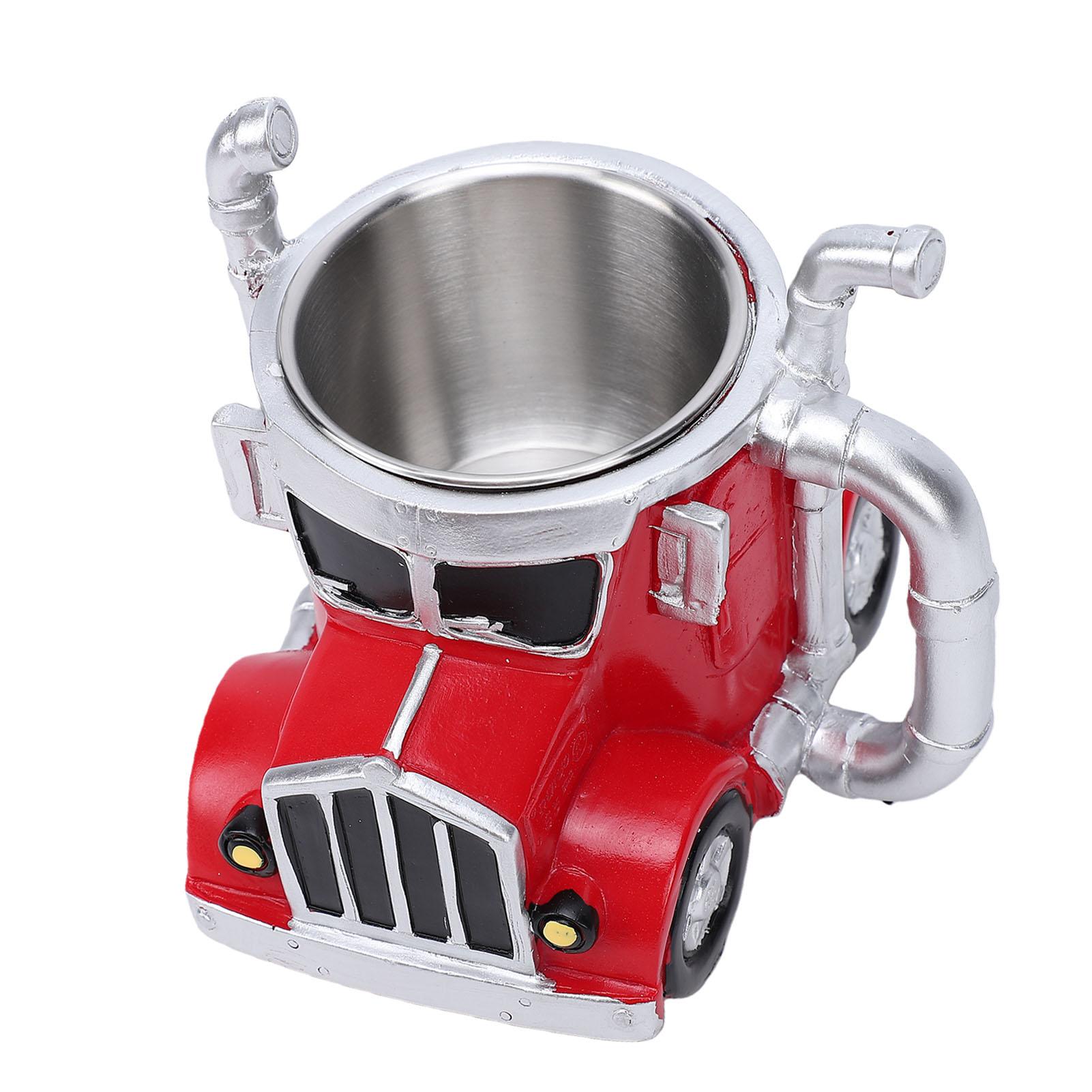 

Vintage Car Coffee Mug Stainless Steel Resin Decorative Novelty Coffee Cup for Car Lovers Birthday Gift червоний