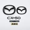 Bright Black CX50 Rear Trunk Emblem AWD Matte