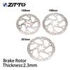 ZTTO 2.3mm Thicken MTB Road E-bike Bicycle Disc Brake Rotor Stainless Steel 140/160/180/203/220mm 6 Bolts Hub Mount Bike Parts