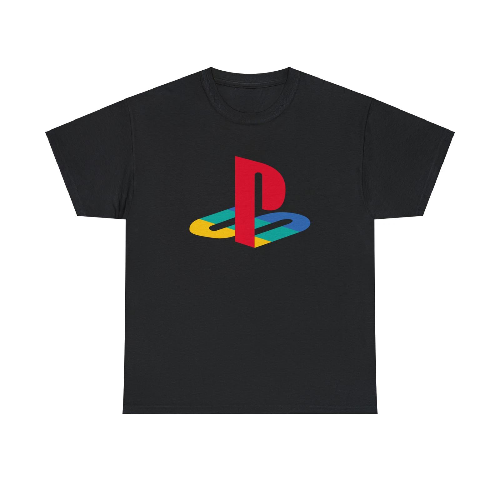 

Playstation Classic Логотип Черно-белый Игровой 100% Хлопок Футболка Мужские Футболки Топ Футболка Одежда Уличная Мода S