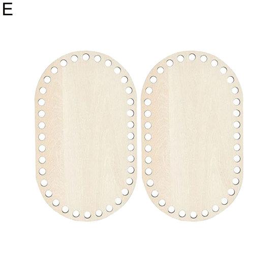 Wooden Basket Base Handmade Wide Applications Round Edges Oval Shape Cradle Weaving Blank Wood Base for Sewing