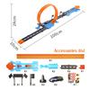 Hot Stunt Speed Double Car Wheels Model Racing Track Diy Assembled Rail Kits Catapult Rail Car Racing Boy Toys for Children Gift