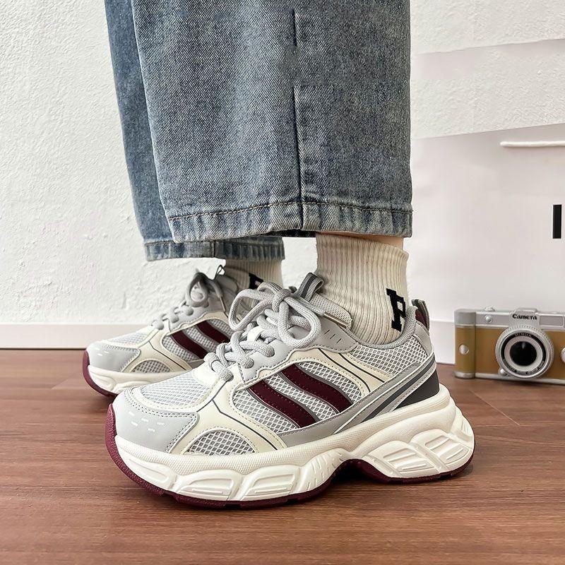 Women's Sports Casual Shoes Lightweight Comfortable Non-slip Shock-absorbing Soft Elastic Breathable Outdoor Beach Fashion Daddy Shoes