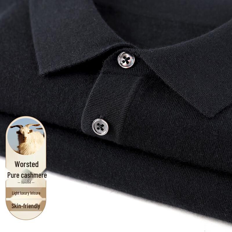 

Мужской свитер поло с высоким воротом Antonio из тонкого 100% кашемира 3XL