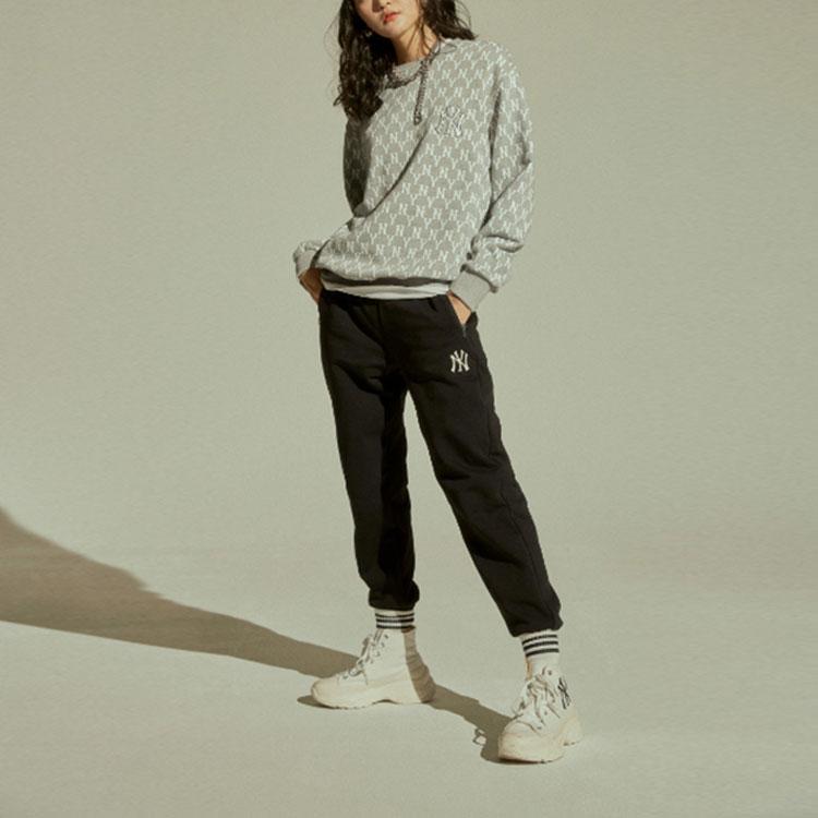 New MLB Knitted Sports Pants Women's Black 31PTW1111-50L