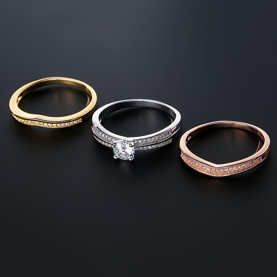 Three-color Three-piece Joint Ring Set