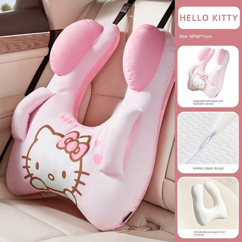 Cute Car Seat Belt Pillow, Kidsren's Rest Neck Pillow, Car Rear Seat Baby Sleeping Pillow, New Style, Removable and Washable