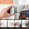 Home Security Door Lock 2 Piece Set Reinforced Steel Deadbolt for Apartment and House Protection Durable Silver Finish Guard Bar Safety Device for