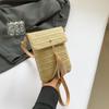 Vintage Streetwear Crossbody Phone Bag Straw Rope Hand-woven Vacation Mini Purse for Women Girls Simple Fashion Phone Pouch