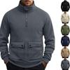 Men's Half-Zip Pullover Sweatshirt with Stand Collar for Casual Sports and Everyday Wear