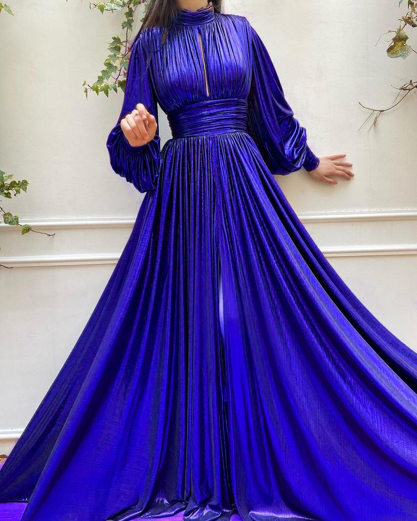 New 2025 spring and summer popular color waist hanging neck pendulum sexy avocado green dress long dress