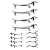 4PCS Cutlery Rest Silver Chopstick Stand Electroplated Polished Zinc Alloy Animal Shape Versatile Ho