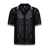 Summer short-sleeved hollowed-out personalized sports poloT-shirt lapel-neck knitted sweater for men