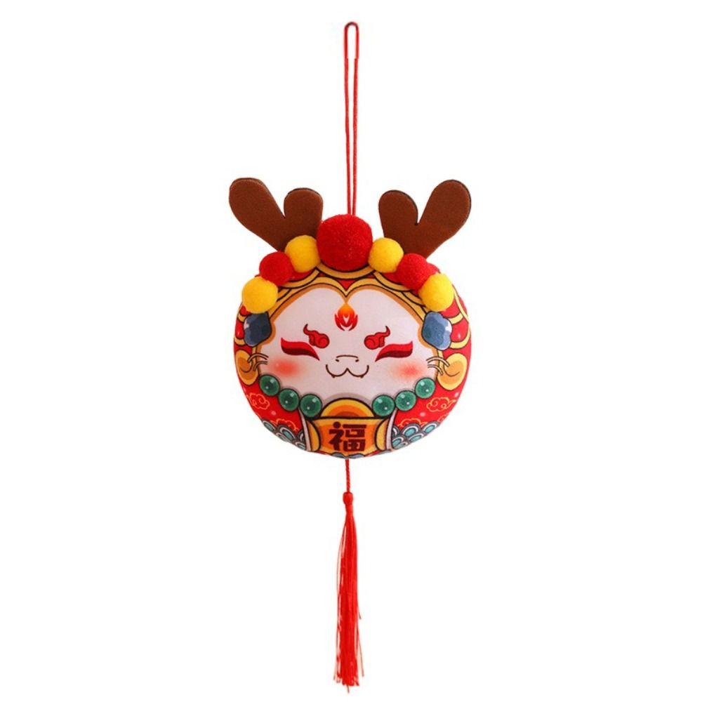 

Festival Peking Opera Dragon Ornament Hanging Tassels Doll Ornament New Year Gift 10cm білий
