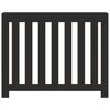 Cache radiateur noir 104x20x82 cm bois d ingénierie