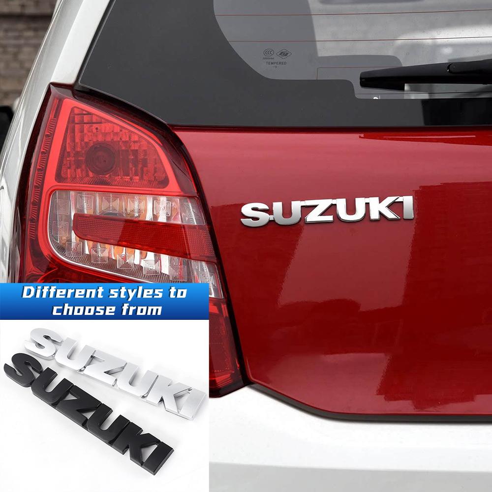 3D ABS Car Letter Emblem Stickers Trunk Badge Decals Auto Accessories For Suzuki Swift SX4 Jimny Alto Ignis Grand Vitara Samurai