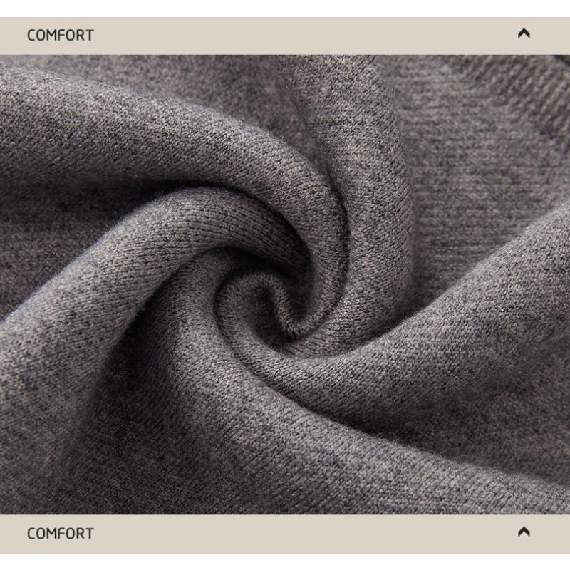 Men S Thick Knit Sweater Business Casual Long Sleeve Crew Neck Pullover