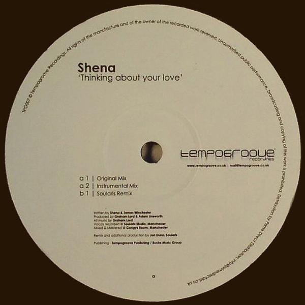 

12inch Record SHENA Thinking About Your Love TPG007 Tempogroove Rec 2008 UK Dance Electronica Used