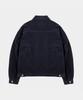 Lettercomo Soft Corduroy Trucker Jacket Dark Navy