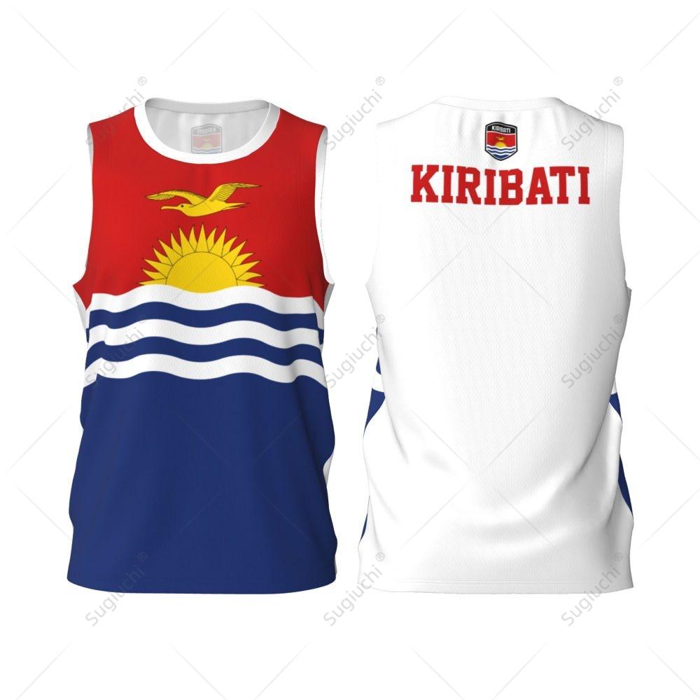 Kiribati Flag Basketball Sports Running Fitness Multifunction Sleeveless Tshirt