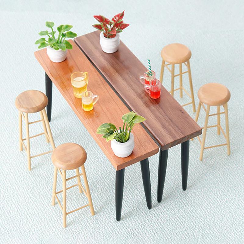 1:12 Domek dla lalek Mini Stolik do herbaty Stolik kawowy Model Domek dla lalek Meble Dekoracja Domek dla lalek Mikro Scena Budowa Rekwizyty