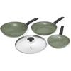 Batterie De Cuisine Écologique Prestige,4 Pièces M.O - Vert