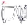 Drop Shipping Echte 925 Sterling Silber Ohrring-Komponenten Für DIY Schmuckzubehör Hohe Qualität Damen Mädchen Schmuckkomponente
