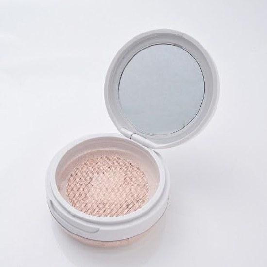 YojiyA Offizielles UV-Schutz-Gesichtspuder Kyara Farbe LSF17 PA++ Mattes loses Puder Natürliches Beige Make-up zum Auffrischen Transparenz Porenabdeckung Seidige Haut Hülle