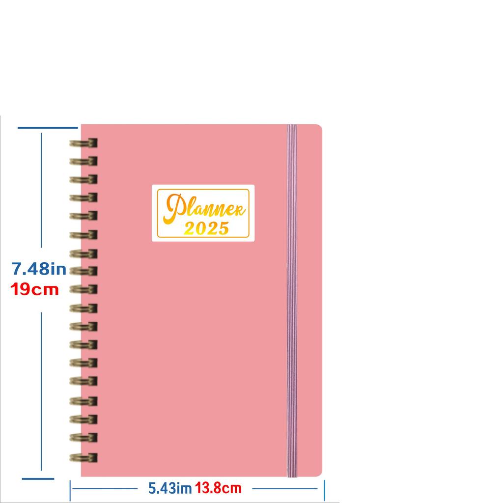 2026 2025 2024 A5 Selfcare Custom Simplified to Do List Notebook Weekly Daily Journal Undated Spiral Planner