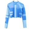 X OFF-WHITE Collaboration Running Long Sleeve Wear S Light Blue Tops Women Used