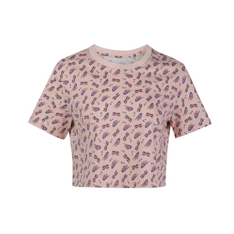 (WMNS) Nike AS W Nike Sportswear Tee CROP SUMMER FUN 2 WASHED CORAL Women s CU9698-664 M