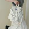 Schultasche Schleife Polka Dot Träger Rucksack Weiblich College-Stil College-Student Pendler Schultasche Nische Freizeit Reisen Kleiner Rucksack