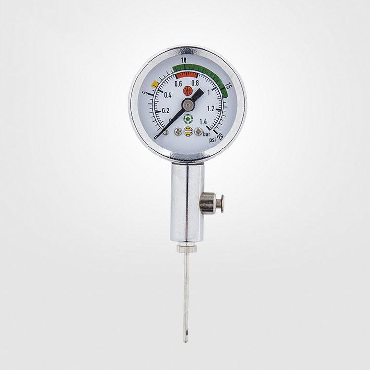 Multi-Sport Ball Air Pressure Gauge: Basketball, Football, Volleyball Referee Tool with Metal Construction