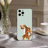 cute tiger art Phone Case Silicone Soft For IPhone 17pro 16 15 14 13 12 11 X XR Plus Pro Max Plus