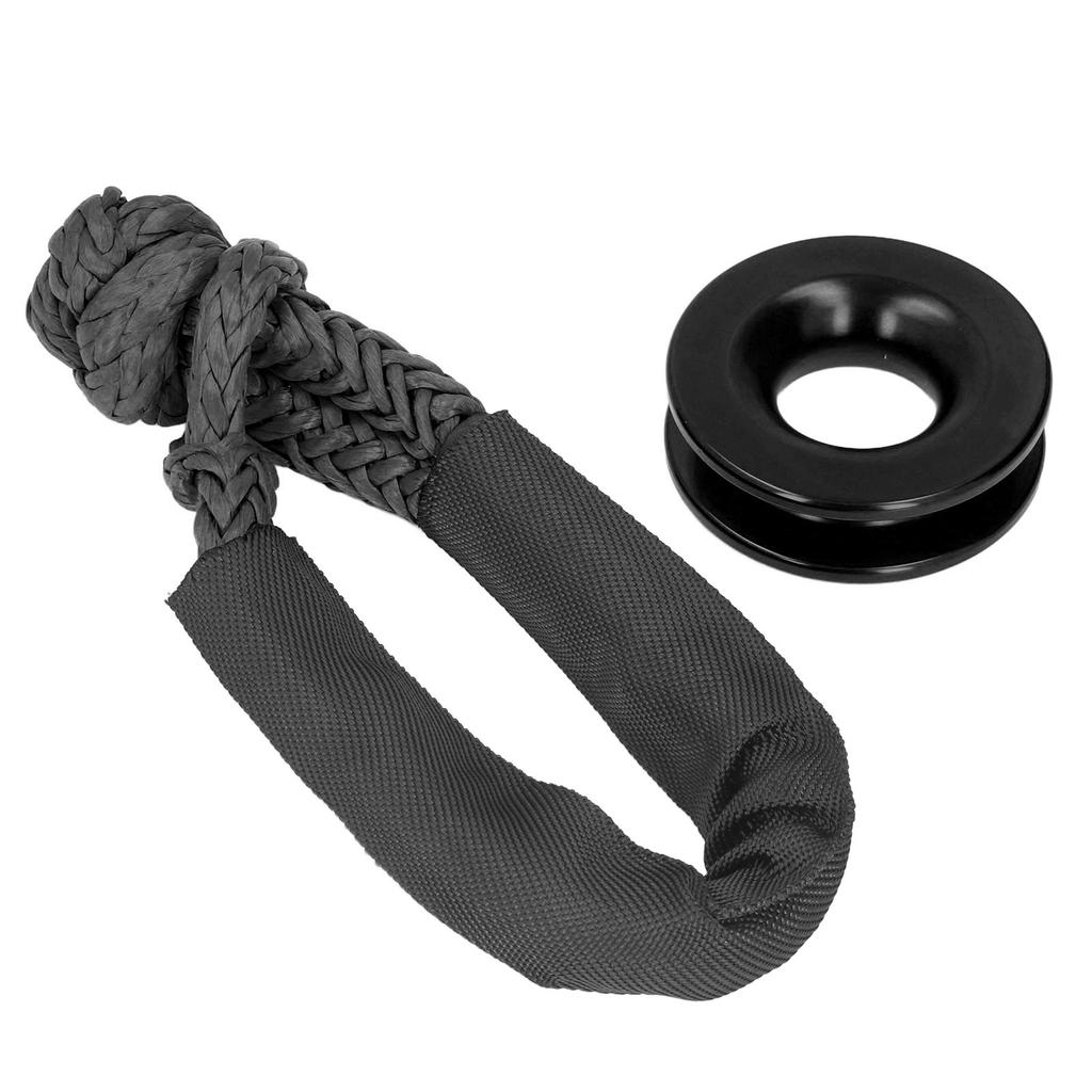 Recovery   Kit Synthetic Soft Shackle Rope Aluminium Alloy Snatch   for ATV UTV SUV Truck