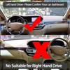 Dashboard Cover Pad Instrument Panel Mat Carpets for Mercedes Benz S-Class W221 S-Klasse S300 S320 S400 S500 S600 2006-2013