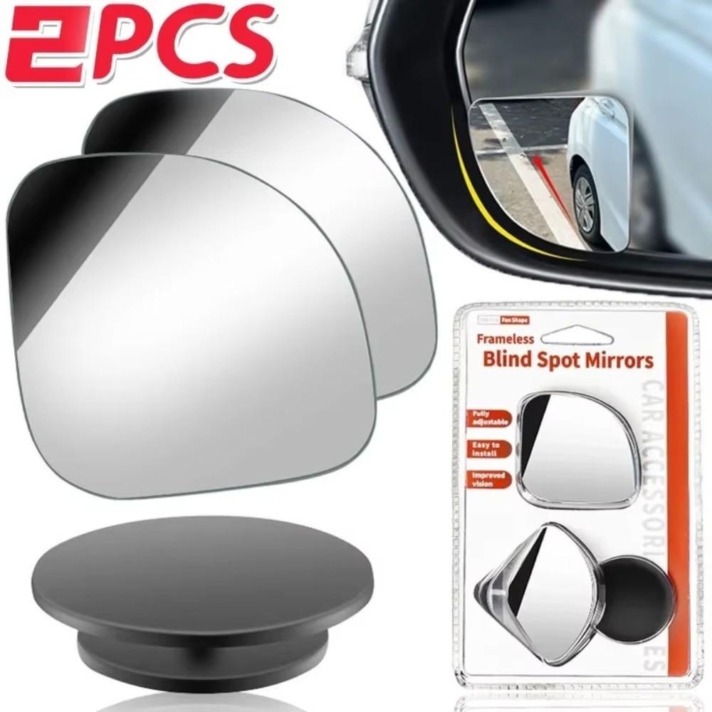 2pcs Set 360° Adjustable Blind Spot Mirror Wide Angle Parking Mirror Blind Spot Monitoring