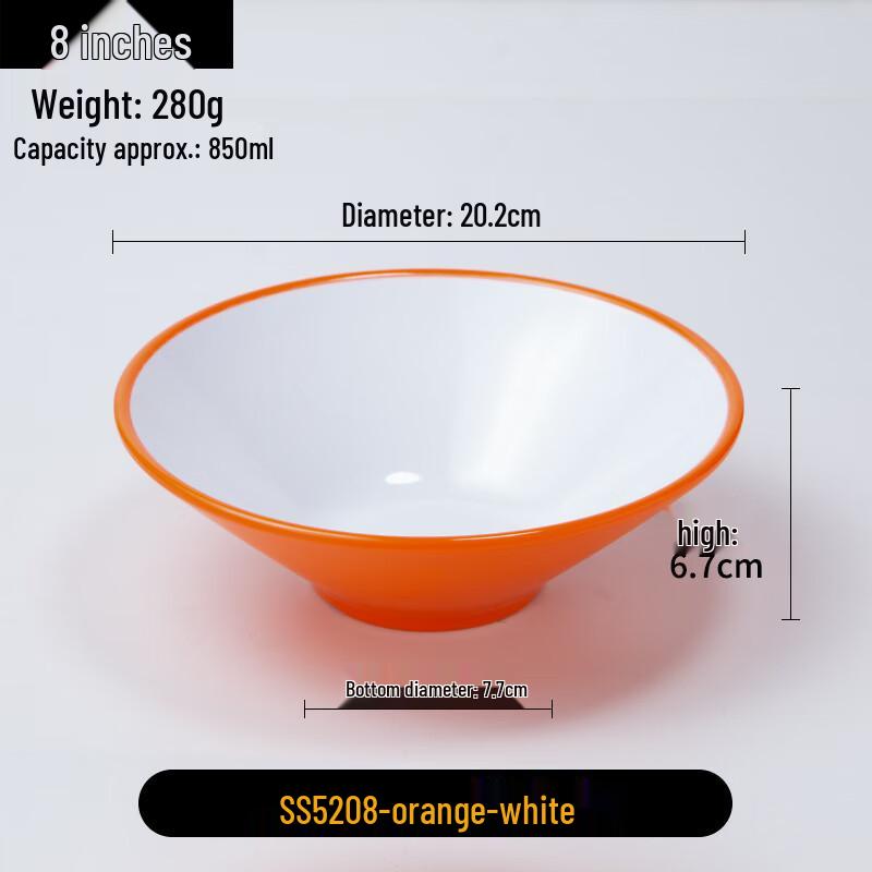 Melamine Conical Noodle Soup Bowl