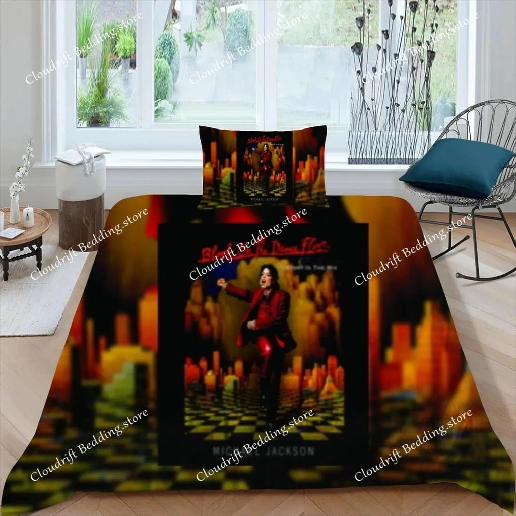 Duvet Cover Michael Jackson 3D Exquisite Digital Printing Bedding Set Comforter Bed Youth Home Decor Adult Boys Gift026