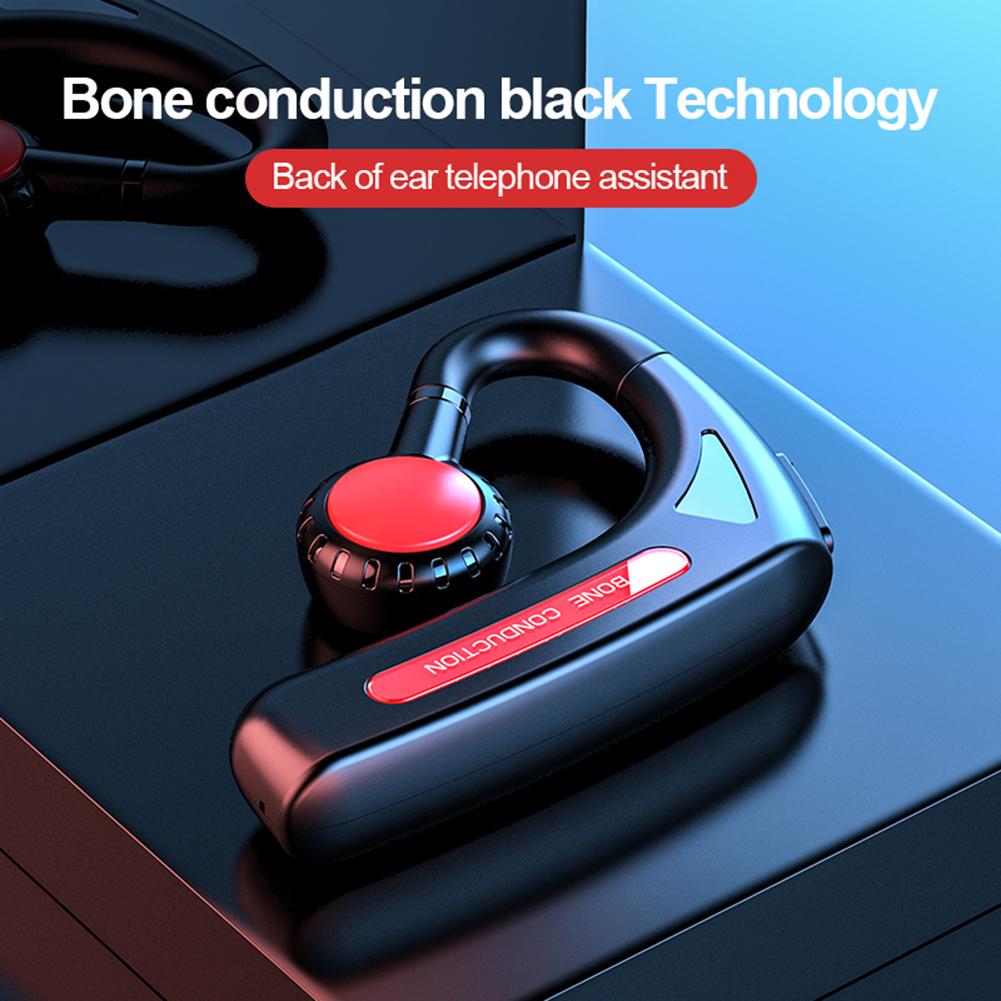 Ear Clip Type Wireless Headset for Business Sports Cycling Fitness Noise Reduction Bluetooth-compatible Earphone with Microphone