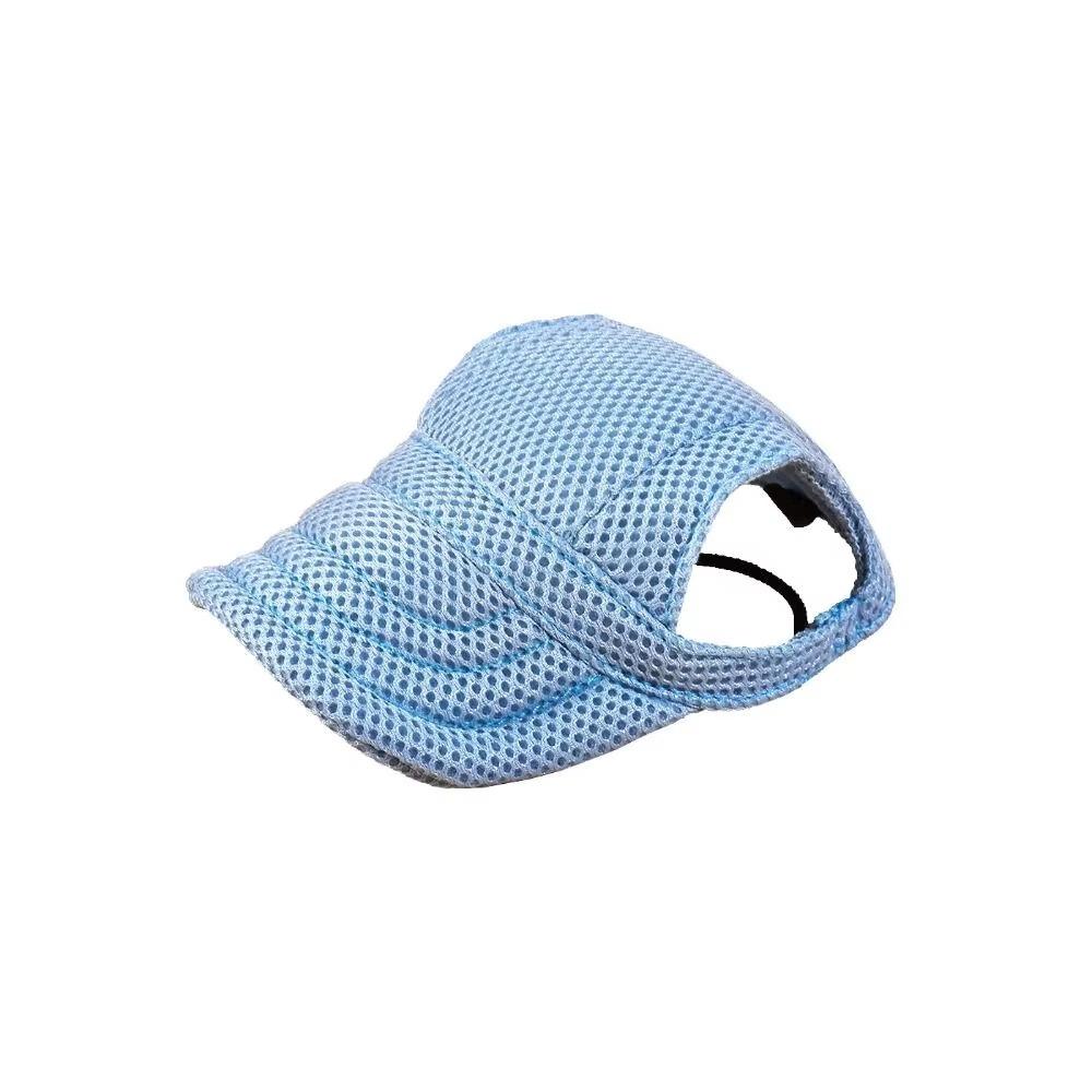 Lightweight Breathable Pet Sun Hat Ear Holes Adjustable Dog Visor Hat Sun Protection Pet Baseball Cap Summer Protection