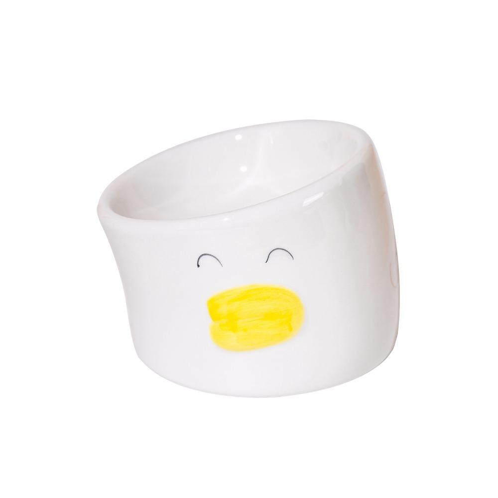 Slanted Mouth Ceramic Cat Bowl Anti Black Chin Creative Cat Bowl Anti-Tipping Bowl Pet Feeding