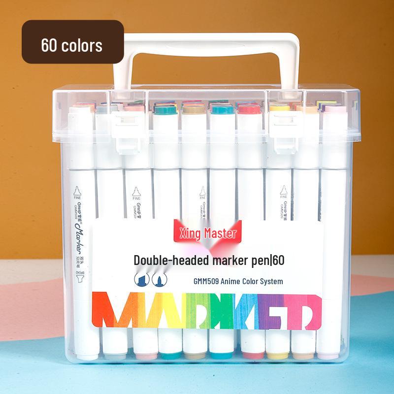 Master Dual-Tip Refillable Markers for Kids - Oil-Based Colored Pens for Art and Drawing