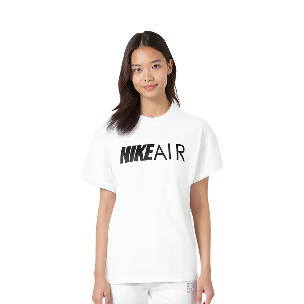 Nike Air T Shirts Women's White Crew Neck Moderate CN7086-100
