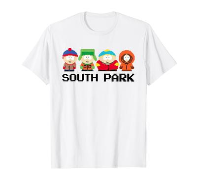 South Park Gangster Kyle Cartman & Kenny Pixelated T-Shirt
